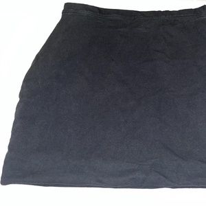 Size S Black Cotton Miniskirt